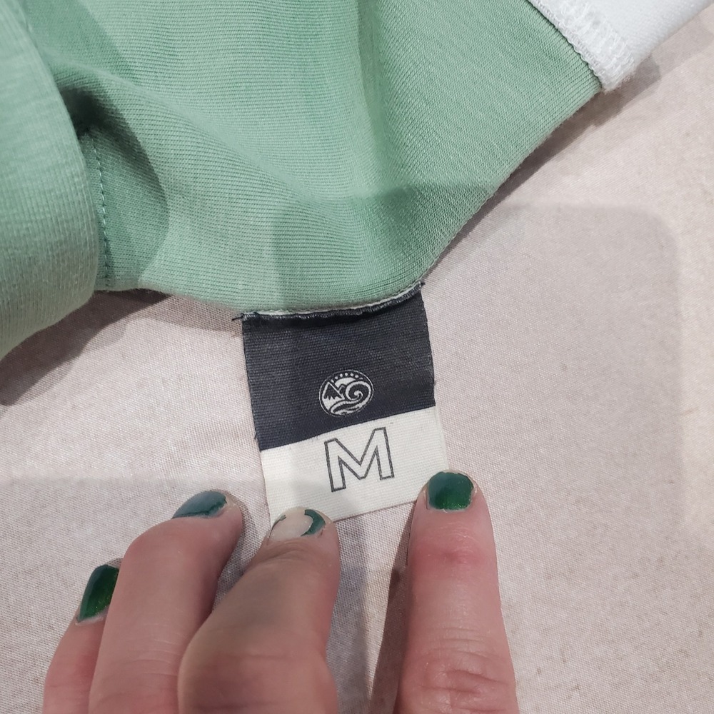 Happy Earth Apparel Mint Green Sleeveless Organic Cotton A-Line Active Size M - Picture 4 of 5